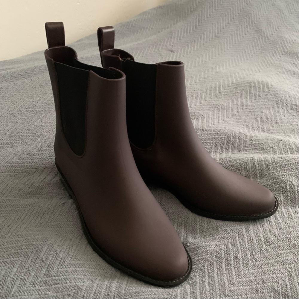 New Melissa purple chelsea boots
